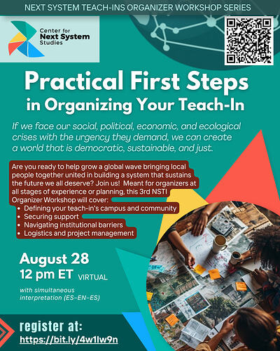 Session 3. Practical First Steps in Organizing your Teach-In