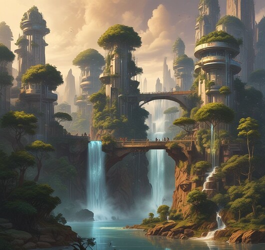 Utopian land scape